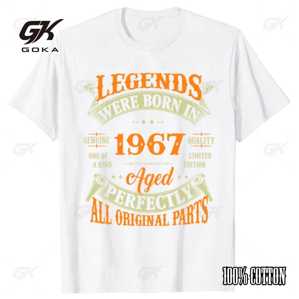 

Made In 1967 T Shirts 58 Years Birthday Gift Funny Unisex Graphic Fashion Casual New Cotton Short Sleeve O-Neck Harajuku T-shirt 4XL