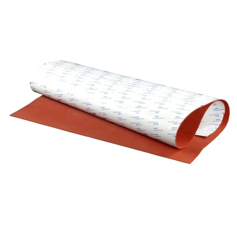 1/2/3/4/5/6MM 250X250MM Adhesive Silicone Foam Rubber Sheet Closed Cell Silicon Sponge Sheet High Temps Resist Red Mat