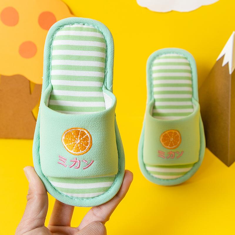 Kinder Hausschuhe Indoor Zuhause Leinen Frühling Sommer Herbst und Winter Boden Rutschfest Jungen und Mädchen Kinder Baby Baumwollhausschuhe