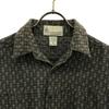 LONDON FOG 80s Vintage Overall Handle Long Sleeve Shirt M Gray X Brown Men's Used