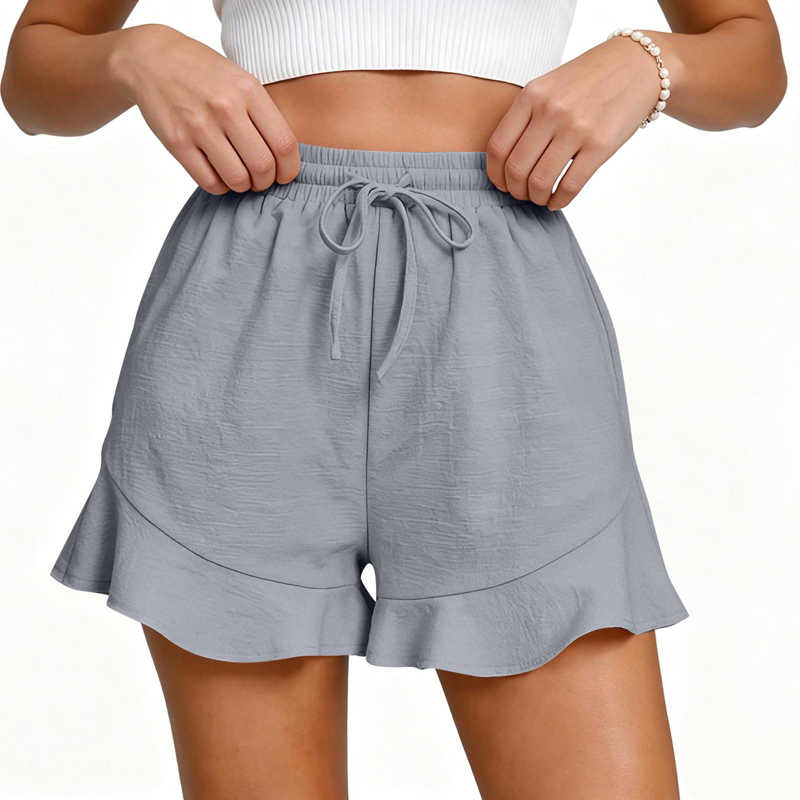 

Women s Casual, Loose-fitting -color Pants With Pockets XL