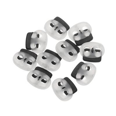 Bean 10Pcs Cord Lock Clip Sewing Accessories Buckle Clamp Shoelace Spring Buckle Cord Lock Stopper Buttons Toggle Clips