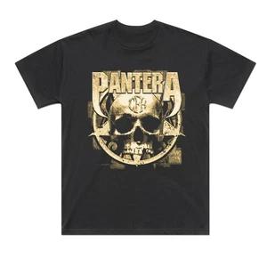 UNISEX ФУТБОЛКА С ЛОГОТИПОМ ГРУППЫ PANTERA ЧЕРНАЯ ФУТБОЛКА XL