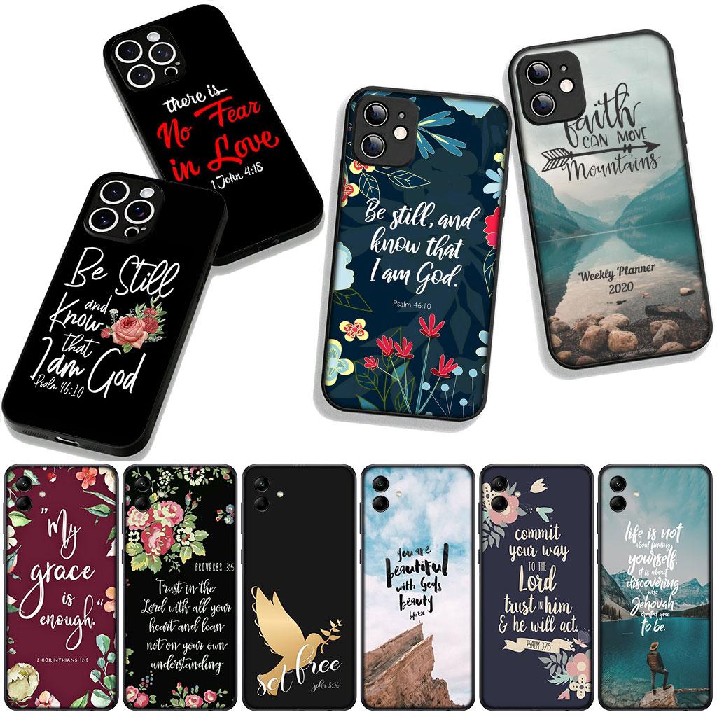 Jesus God Bible Verse Christian Phone Cover for Apple iPhone 16 15 14 Plus 13 12 Mini 17 Pro Max + ProMax 16E Air Case