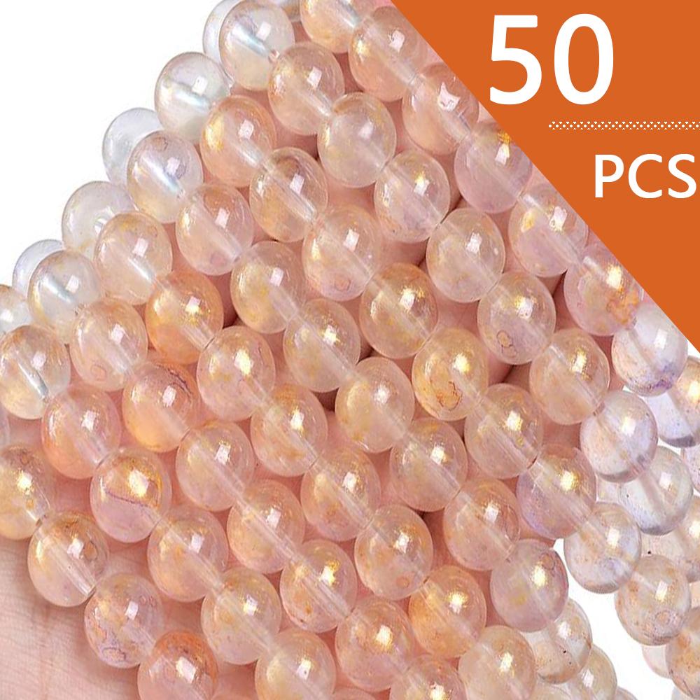 Japońskie i koreańskie rozmazujące się przezroczyste tusze posypywanie złotem szklane koraliki luźne koraliki ręcznie robione diy materiał do koralików akcesoria do bransoletek