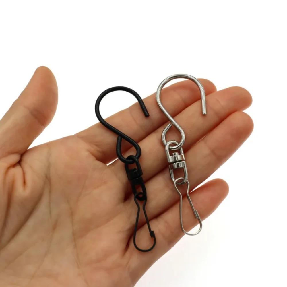 8Pcs for Hanging Wind Spinners Wind Chimes Crystal Twisters Party Tools Swivel Hooks Clips Kitchen Bedroom Rotating S Hooks