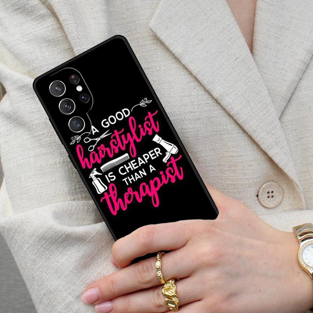 Hair Stylist Hairdresser Cell Phone Case for Samsung Galaxy S26 Ultra S25 S24 S23 S22 S21 S20 Note10 Cover
