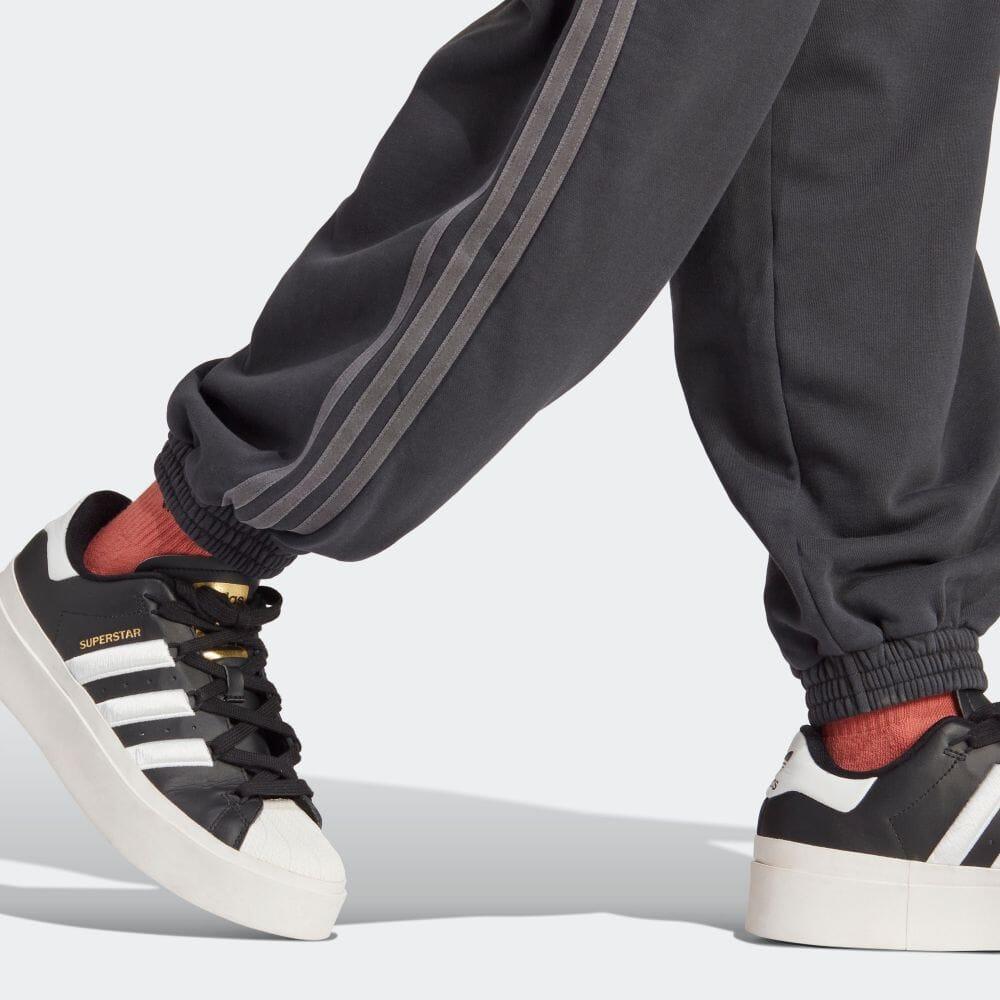 Adidas Originals Trefoil Logo Embroidered Taped Joggers Women Bottoms Carbon-Black IP7140