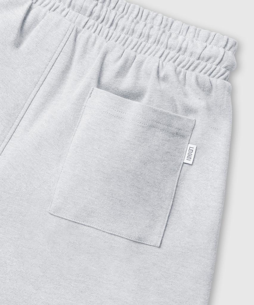 LEMAIN SECOND One-Pleat Wide Cargo Sweatpants [White Melange]
