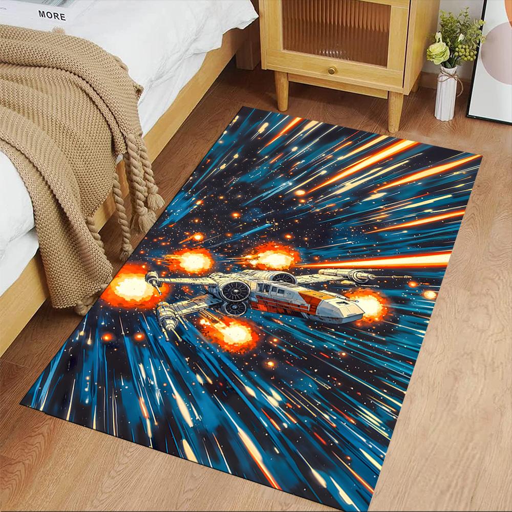 Star Wars Floor Mat Perfect for Bedrooms Balcony Living Rooms Kitchen Anti-slip Rug Anime Office Decor Gift for Festivals