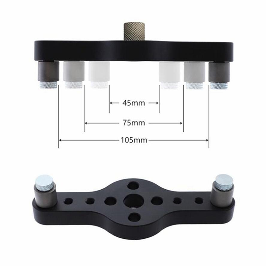 Gabarit de trou de poche Vertical, localisateur de perçage pour le travail du bois, Kit de guidage d'auto-centrage, perforateur de trous