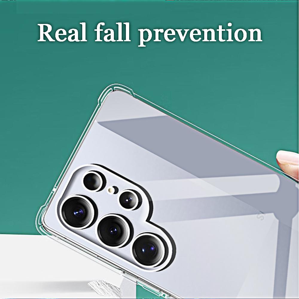 Przezroczyste etui na telefon dla Samsunga S25 S24 Ultra Plus + FE Ochronne Osłony na Aparat z Tyłu Clera na Dla Galaxy S25ultra S24fe