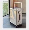 Silent Universal Skate Wheel Suitcase - 20" Boarding Password Box & 24" Trolley Case for Women