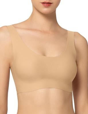 Yvette Night Free No Half Beige Non-Wired Bra, Bra, Seamless, Size, Innerwear, Stitching, Top, Women's,