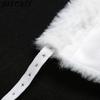 BITCED Spring/Summer Women's Versatile Solid-Colour Fleece-Lined Halter Neck Tie-Front Sexy Bandeau Top