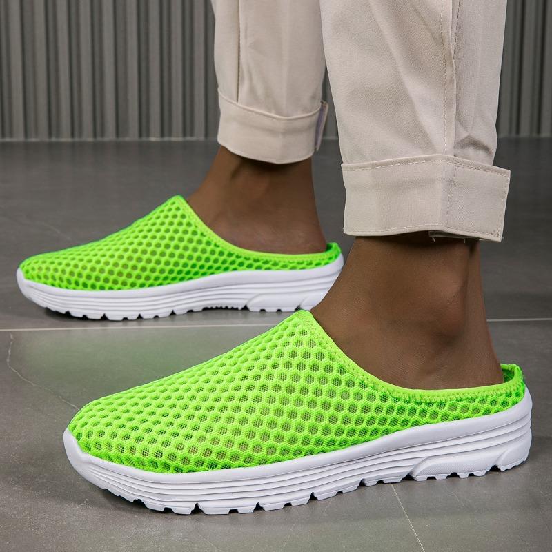 Women's Backl Walking Sneakers Summer Girls' Footwear Slip-on Mules Shoes Comfort Casual Travel Mule Slippers for Girl