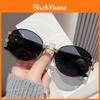 Retro Round Metal Sunglasses With Uv400 Protection For Fashionable Outdoor Wear