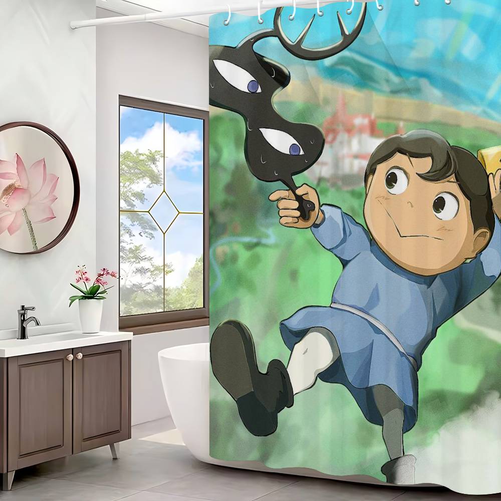 Ranking Anime Shower Curtain, Bathroom Decorative Shower Curtain, Waterproof Shower Curtain With Hooks