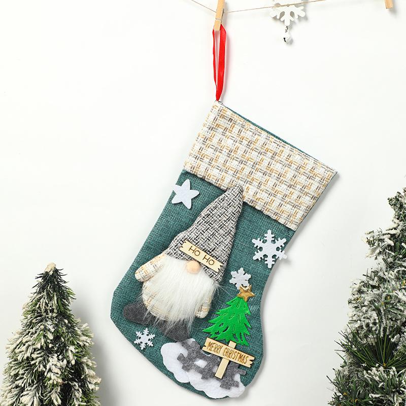 Christmas Stocking Gift Bag – Candy & Ornament Holder for Tree Decorations