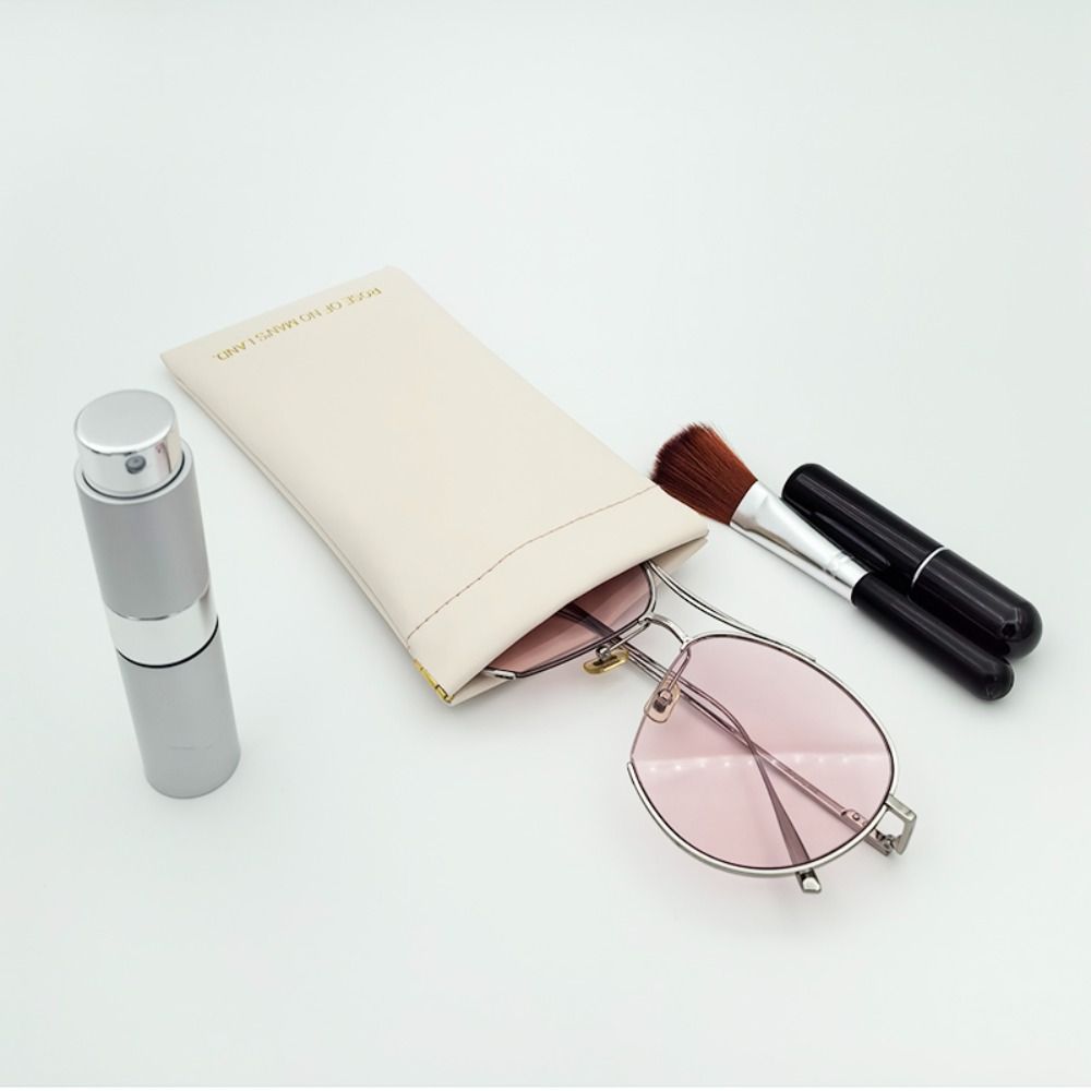 Fashion Simple Lipstick Makeup Bag Mini PU Cosmetic Organizer Pouch Travel Portable Key Small Bags for Women Girls