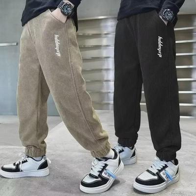 2023 Boys' Corduroy Sports Pants - Versatile Spring/Autumn Fashion for Kids
