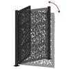 Garden Gate Black 100 x 125 cm Steel Sheet Design