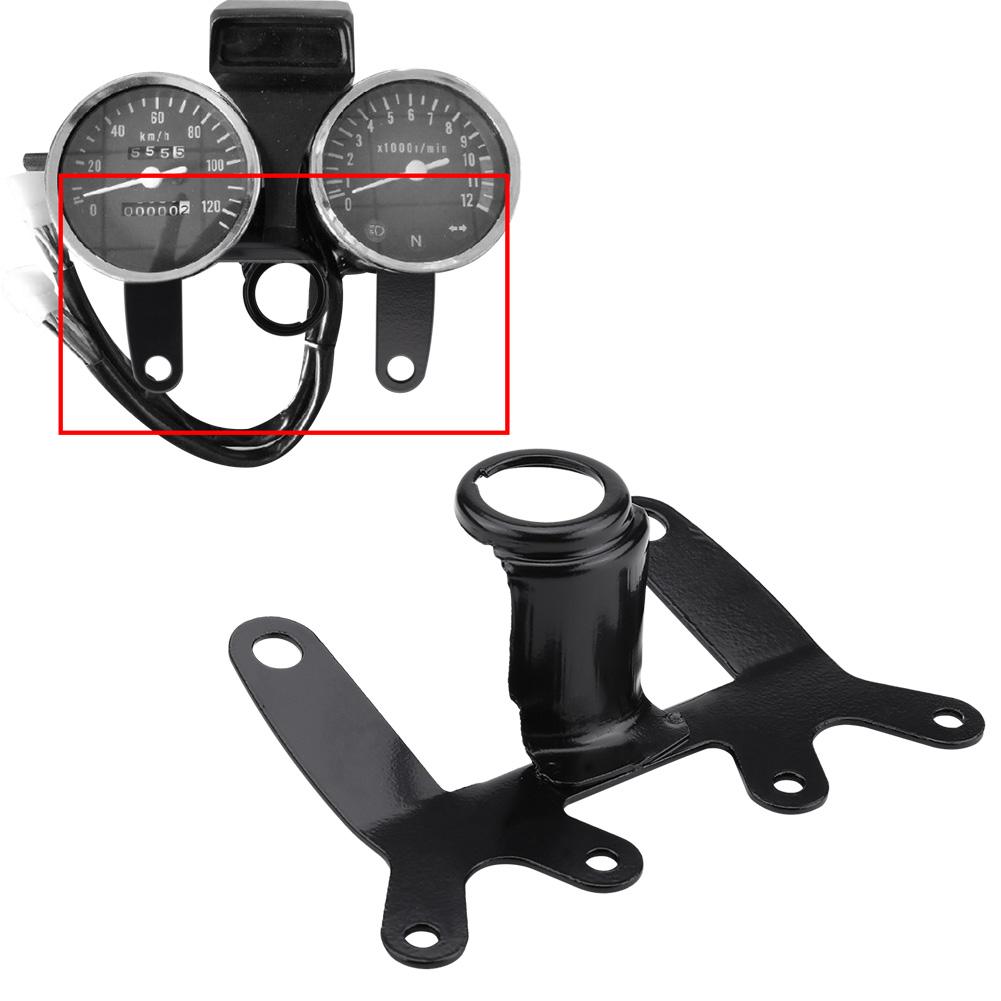 Universal Motorcycle Instrument Bracket Tachometer Speedometer Odometer Mount Stand Support
