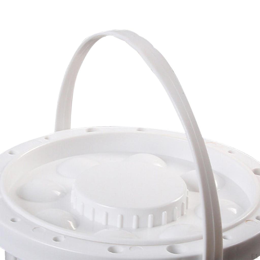 Paint Brush Washer Cleaner Rinser Cleaning Basin 16 Hole Water Cup Palette Lid for