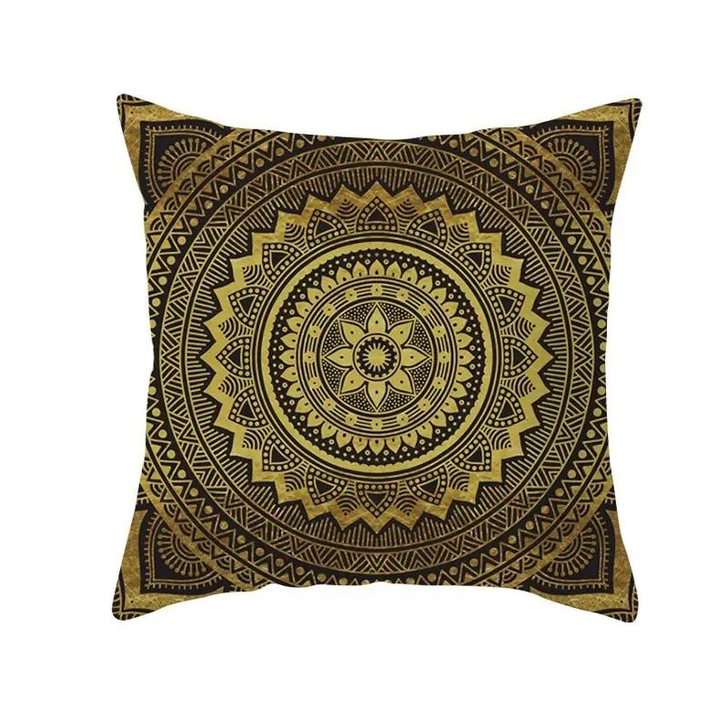 Mandala Striped Geometric Home Decor Living Room Chair Decor Bohemian Pillow Cover Mysterious Pattern Cushion Cover