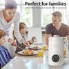 8-in-1 Automatischer Nussmilchbereiter mit 20 Klingen, 40 oz für hausgemachte pflanzliche Milch & Getränke, Startverzögerung, Warmhaltefunktion, Selbst reinigend