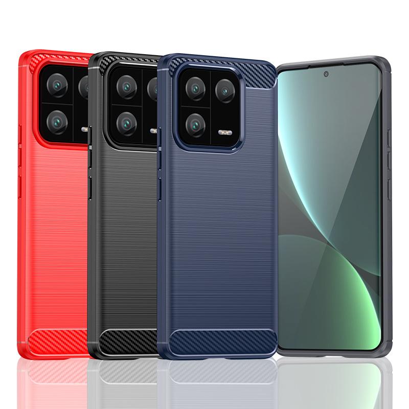 For Xiaomi 13 Pro Case Cover for Xiaomi Mi 13 Pro Coque Shell Funda Soft Silicone Carbon Fiber Phone Bumper For Xiaomi 13 Pro