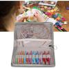 TOPINCN Interchangeable Circular Knitting Needles Set with Storage Bag 3 To 8mm Assorted Colors Circular Needle Set for DIY Craft