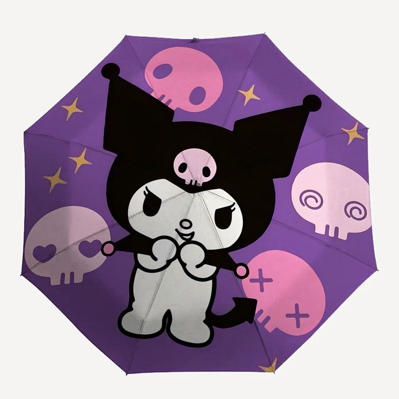 1pc Gothic Kawaii Skulls Umbrella with Plastic Handle,Suitable for All Seasons Home Travel Outdoor UmbrellaSanlio135