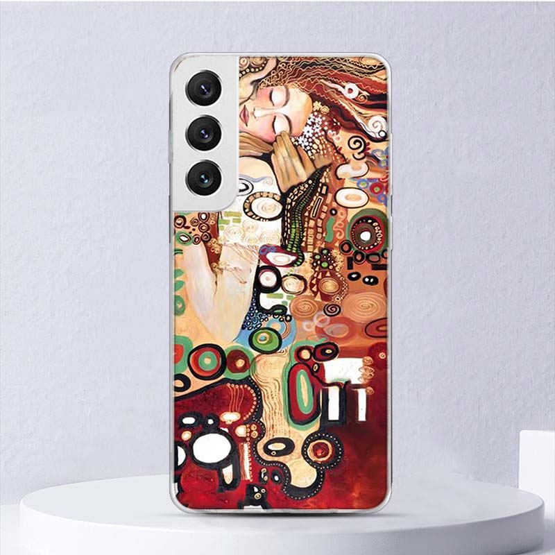 

Мягкий чехол Kiss by Gustav Klimt для Samsung Galaxy S22 S21 Ultra S20 FE S10 Plus, чехол для телефона S9 S8 + S10E S7 Edge S6 Funda Samsung S21