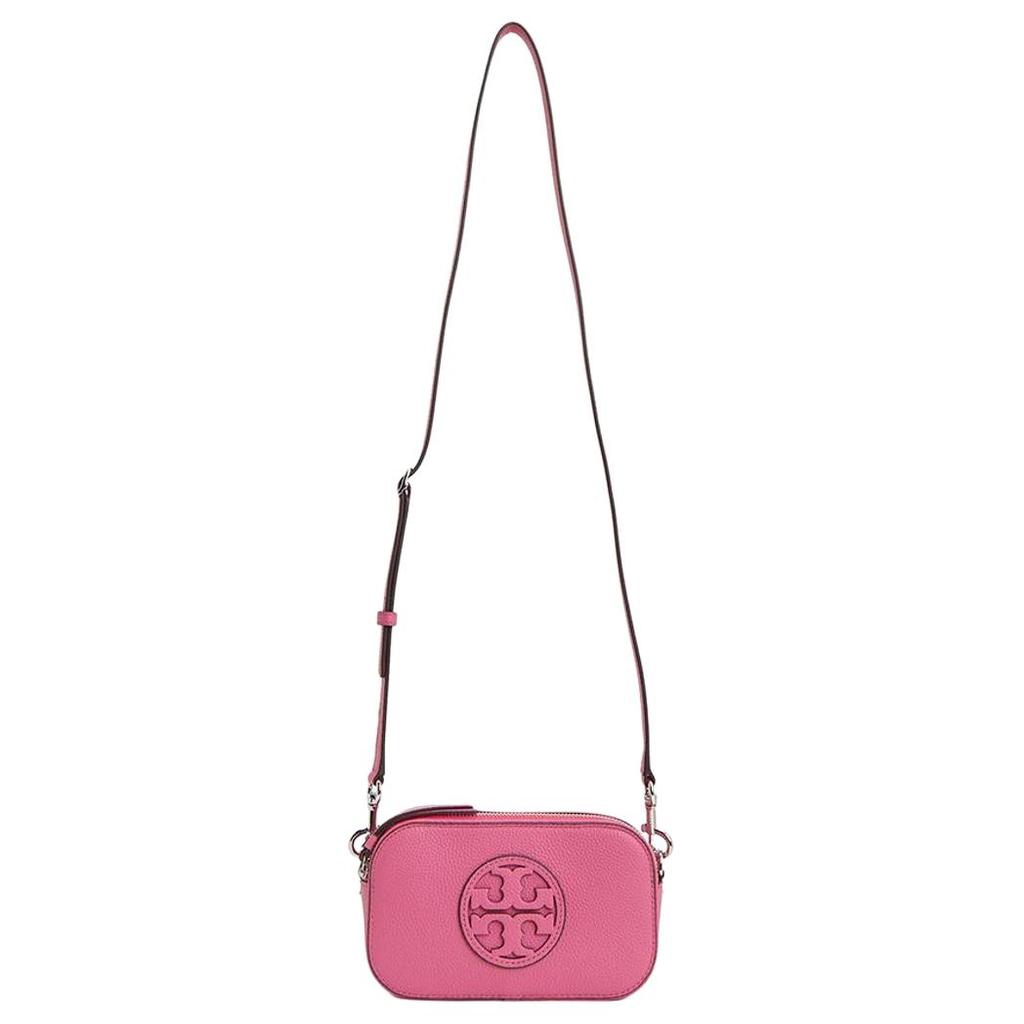 Tory Burch Miller Adjustable Detachable Shoulder Strap Leather Crossbody Mini Bag Women Bags Magenta 145667-650