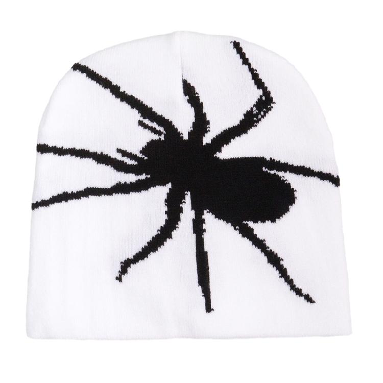 Halloween Jacquard Spiders Hat Knit Windproof Hat for Adult Winter Cycling Ski
