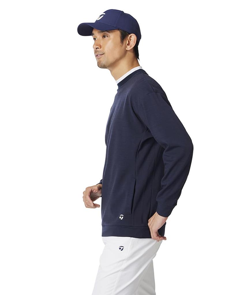 TaylorMade Back Logo Crew Sweatshirt, Navy, Size L, Men's, 2025SS UN610