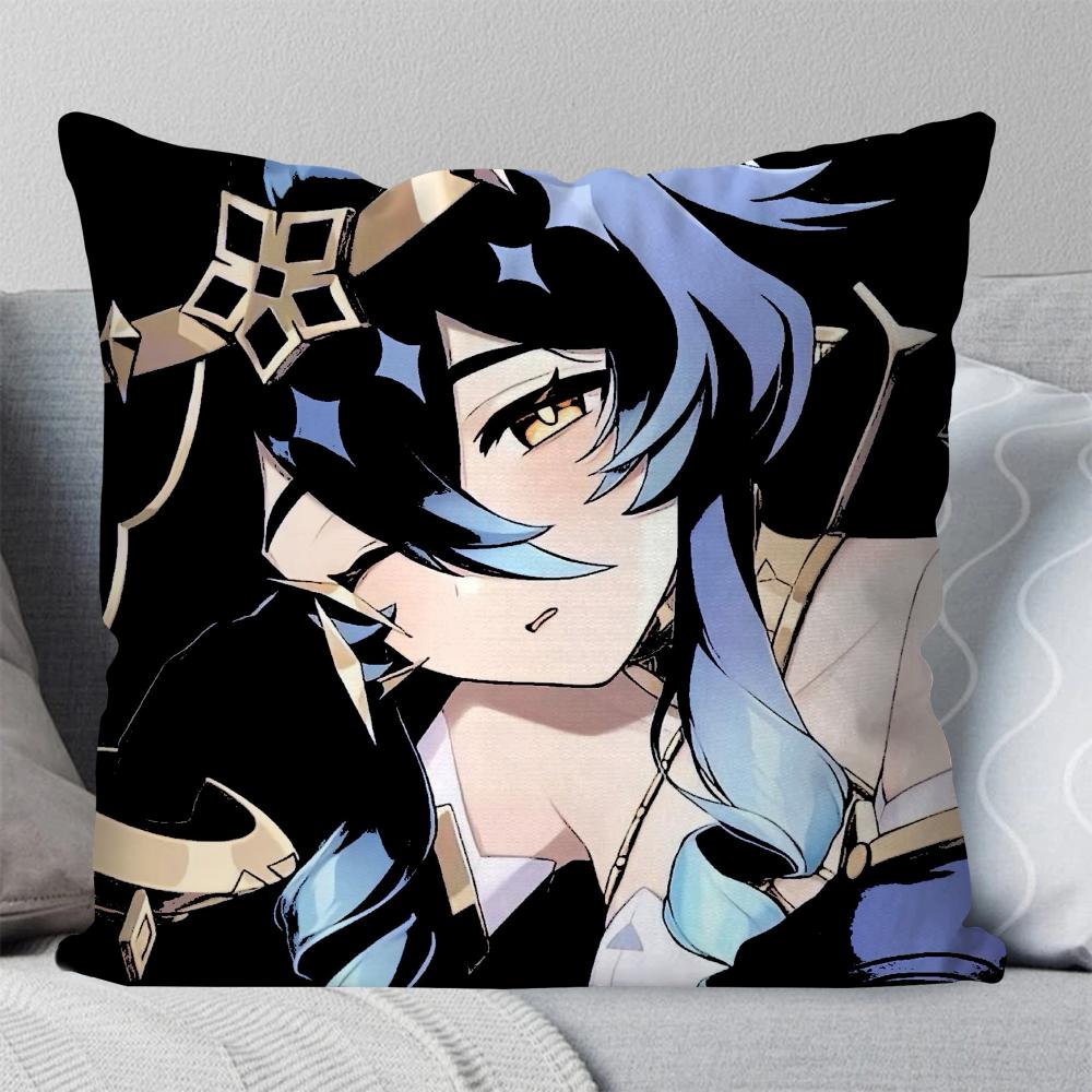 

Layla Anime Game Genshin Impact Pillow Case Square Pillow Bedroom Sofa Leisure Comfort Cushion Living Room Home Decoration 40X40 12x12Inch