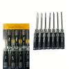 7-piece Set of 0.9-3.0mm Aircraft Model Screwdrivers, Model Screwdrivers, Titanium Plated High-speed Steel Aircraft Model Tools