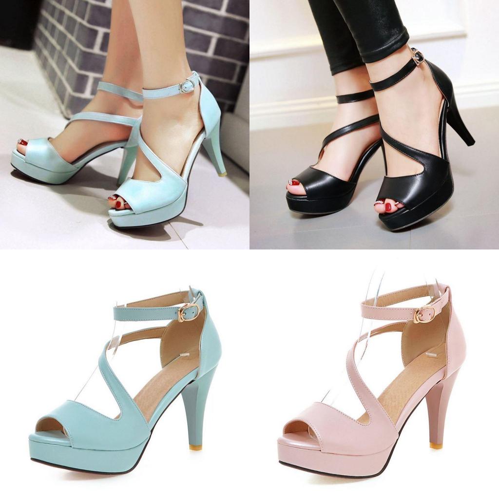 Premium Quality Women Summer Gladiator Sandals High Heels With Breathable Artificial Pu