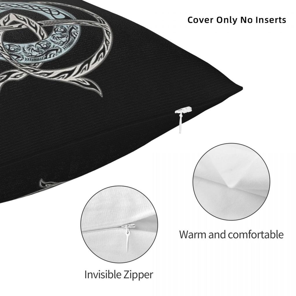 Viking Loki Son Fenrir Square Pillowcase Cushion Cover Pillow Case Throw Pillow Cover for Home Sofa Living Room