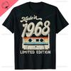Made in 1968 Classic Limited Edition Birthday Cassette T-shirt Men's  Women's Harajuku Street Vintage Street Cotton Tee Tops