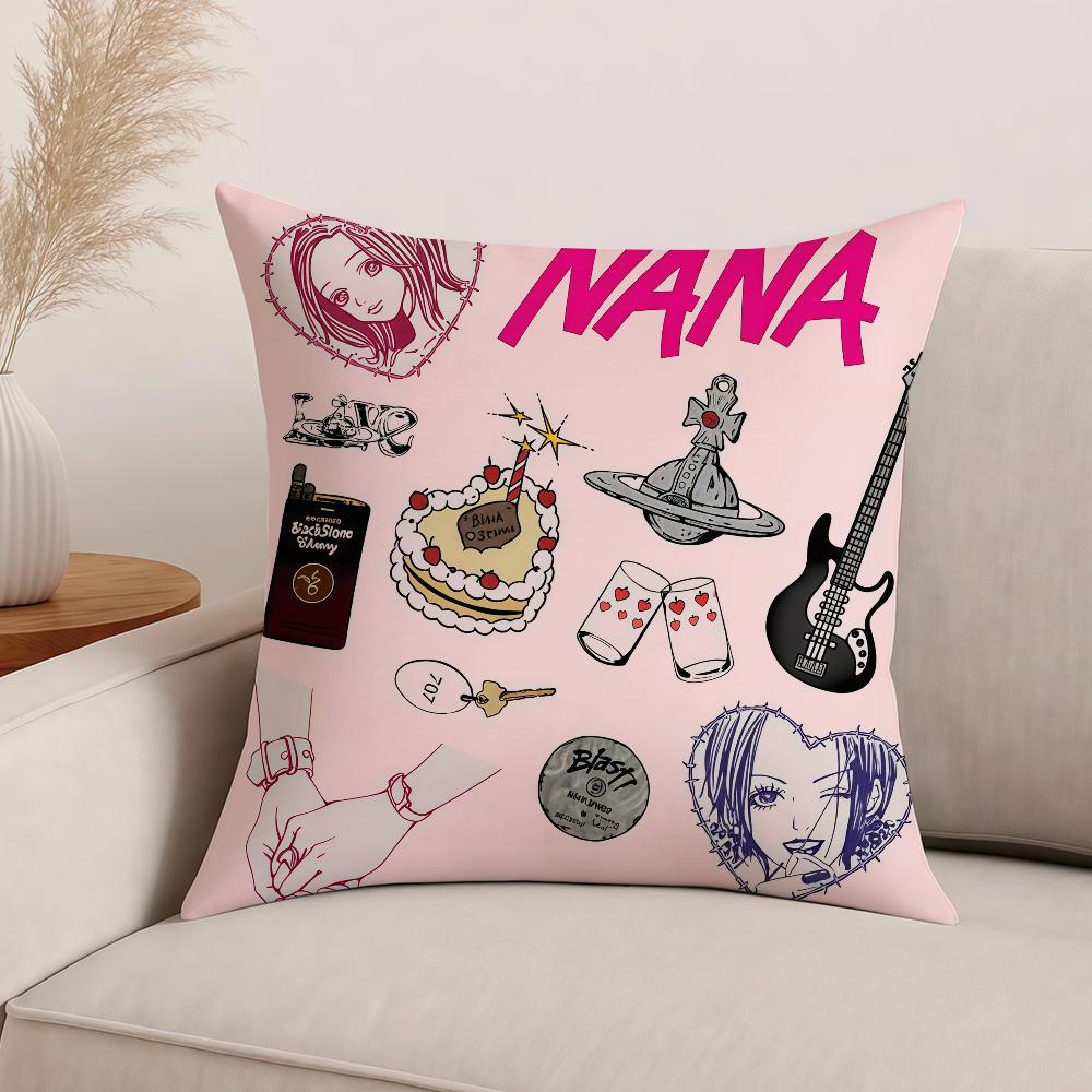 Anime NANA Pillow Case Office Cushions Suitable For Sofa Car Bedroom Decorative Cushion Cover