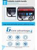 Gerador de Gasolina Portátil Multivoltagem (2-10kw) para Uso Doméstico, ao Ar Livre, Montado em Veículo e Acampamento