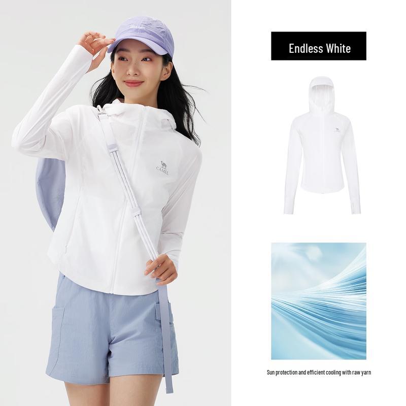 Camel Women's Slim Fit Breathable UV Protection Jacket