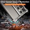 For Samsung Galaxy S25 S24 Ultra Plus Galaxy Metal Bumper Ring Stand Magnetic Phone Case With Finger Ring Holder Phone Cover