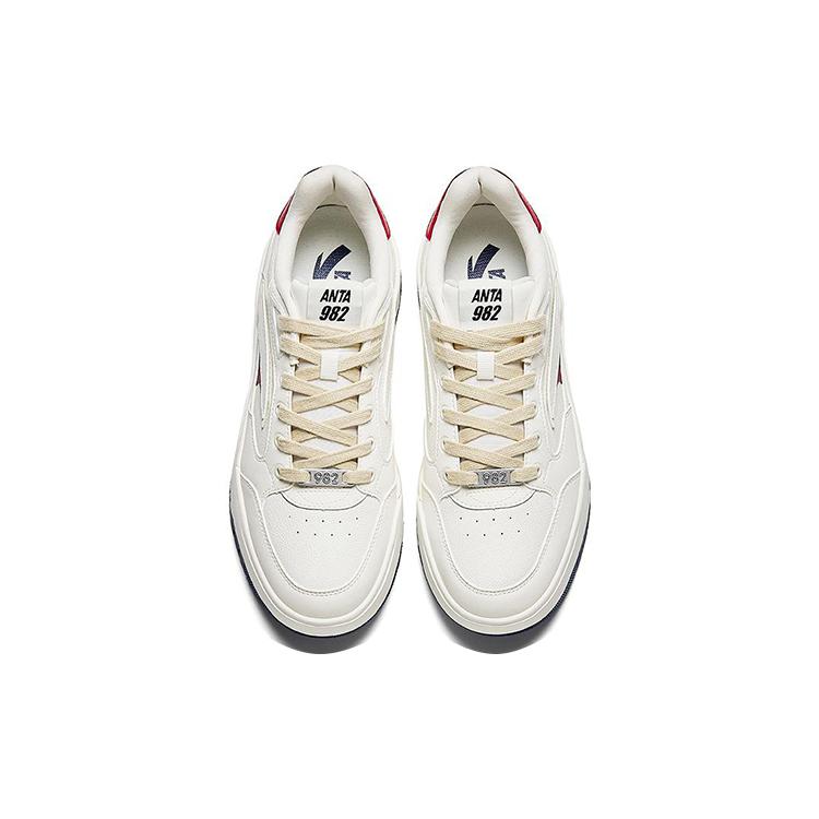 New Anta 982 Low Top Skateboard Shoes Men's Ivory 112348067-3
