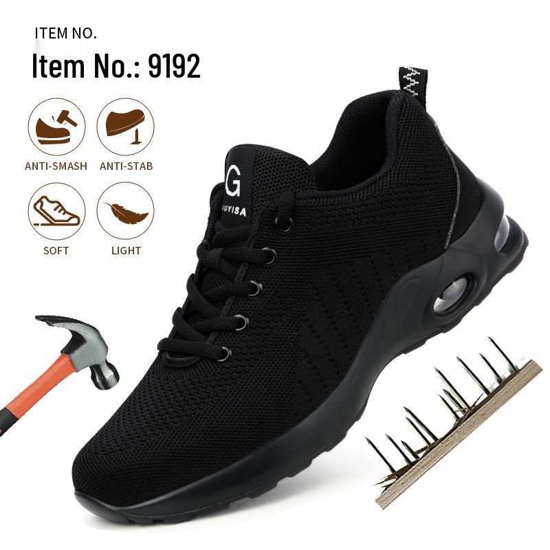 2026 Summer Men's European Standard Steel Toe Labor Protection Shoes - Anti-smash, Anti-puncture, Comfortable, Safe Work Shoes