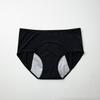 Plus Size Women's Summer Solid Color Mesh Breathable Pre  and Post Period Leak Proof Mid  High Waist Briefs