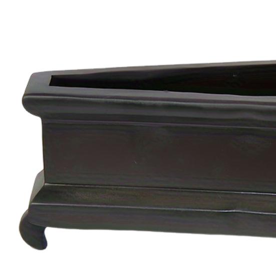 Halloween Casket Planter Gothic Plant Pot Resin Casket Flower Pot for Succulents Home Indoor Shelf Windowsill Decoration